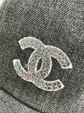 Load image into Gallery viewer, Chanel 22P Black Denim CC Baseball Hat