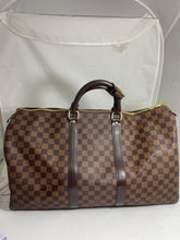 Load image into Gallery viewer, Louis Vuitton Damier Ebene Coated Canvas Keepall Luggage