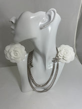 Load image into Gallery viewer, Chanel CC Multilayer 4 Chain Silvertone Necklace