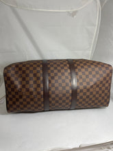 Load image into Gallery viewer, Louis Vuitton Damier Ebene Coated Canvas Keepall Luggage