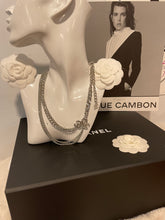 Load image into Gallery viewer, Chanel CC Multilayer 4 Chain Silvertone Necklace