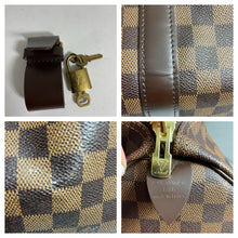 Load image into Gallery viewer, Louis Vuitton Damier Ebene Coated Canvas Keepall Luggage