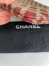 Load image into Gallery viewer, Chanel Burgundy Stitched O case Clutch