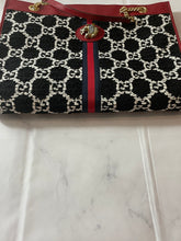 Load image into Gallery viewer, Gucci Raja Black White Tweed Large Tote Bag