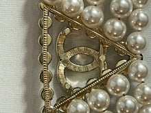 Load image into Gallery viewer, Chanel CC Crystal 5 Layer Faux PearlChoker Necklace