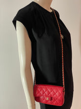 Load image into Gallery viewer, Chanel Classic Red Caviar Phone Holder Woc Small Handbag