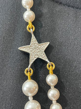 Load image into Gallery viewer, Chanel 20A Pearl Double Strand CC/Star Crystal Inlay Necklace