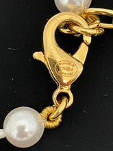 Load image into Gallery viewer, Chanel 20A Pearl Double Strand CC/Star Crystal Inlay Necklace