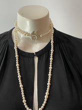 Load image into Gallery viewer, Chanel 20B NWB pearl strand CC pearl/crystal inlay necklace