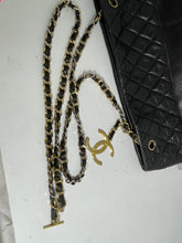 Load image into Gallery viewer, Chanel Black Leather Large Vintage Tote Handbag
