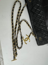 Load image into Gallery viewer, Chanel Black Leather Large Vintage Tote Handbag