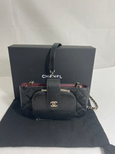 Load image into Gallery viewer, Chanel 22B Black Caviar Leather Crossbody Phone Bag