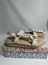 Load image into Gallery viewer, LoveShackFancy Loves Manebi Floral Gladiator Sandals