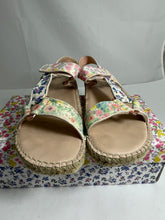 Load image into Gallery viewer, LoveShackFancy Loves Manebi Floral Gladiator Sandals