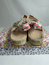 Load image into Gallery viewer, LoveShackFancy Loves Manebi Floral Gladiator Sandals