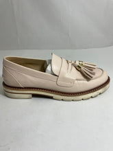 Load image into Gallery viewer, Stuart Weitzman Bromley Ivory/Beige Tassel Loafers
