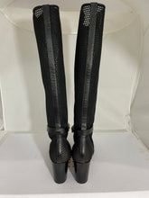 Load image into Gallery viewer, Christian Dior CD Black Empriente Mesh & Leather Boots Size 40.5