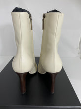 Load image into Gallery viewer, Saint Laurent Pearl White Leather Jane Ankle Boots