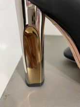 Load image into Gallery viewer, Alexander McQueen Black Leather Mirror-Heel Boots