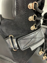 Load image into Gallery viewer, Valentino Rockstud Black Shearling Leather Boots