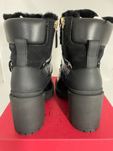 Load image into Gallery viewer, Valentino Rockstud Black Shearling Leather Boots