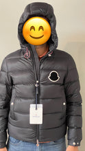 Load image into Gallery viewer, Moncler Black Men's Hooded Down Jacket