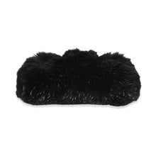 Load image into Gallery viewer, CC Black Fur Chain Clutch

