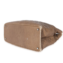 Load image into Gallery viewer, Brown Quilted Crumpled Calfskin CC Tote
