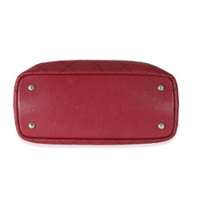 Load image into Gallery viewer, Burgundy Quilted Caviar Fever Tote
