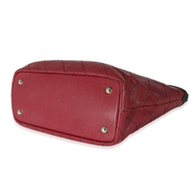 Load image into Gallery viewer, Burgundy Quilted Caviar Fever Tote
