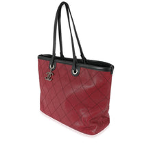 Load image into Gallery viewer, Burgundy Quilted Caviar Fever Tote
