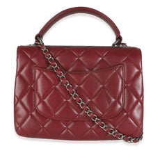Load image into Gallery viewer, Burgundy Quilted Lambskin Small Trendy Flap Bag
