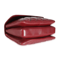 Load image into Gallery viewer, Burgundy Quilted Lambskin Small Trendy Flap Bag
