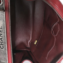 Load image into Gallery viewer, Burgundy Quilted Lambskin Medium Trendy CC Bowling Bag
