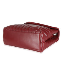Load image into Gallery viewer, Burgundy Calfskin Medium Loulou Chain Bag
