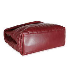 Load image into Gallery viewer, Burgundy Calfskin Medium Loulou Chain Bag
