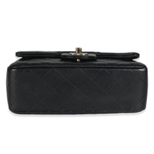 Load image into Gallery viewer, Black Quilted Lambskin Mini Rectangular Flap Bag
