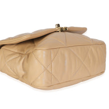 Load image into Gallery viewer, Beige Quilted Lambskin Chanel 19 Flap Bag
