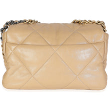 Load image into Gallery viewer, Beige Quilted Lambskin Chanel 19 Flap Bag
