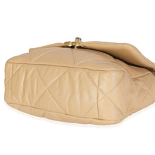 Load image into Gallery viewer, Beige Quilted Lambskin Chanel 19 Flap Bag

