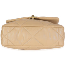 Load image into Gallery viewer, Beige Quilted Lambskin Chanel 19 Flap Bag
