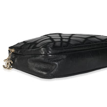 Load image into Gallery viewer, Vintage Black Lambskin Jersey Scales Camera Case
