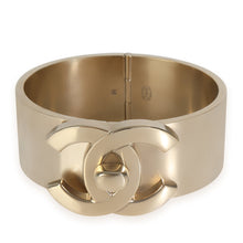 Load image into Gallery viewer, Gold-Plated  Wide CC Turnlock Bracelet

