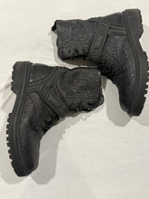 Load image into Gallery viewer, Moncler Black Metallic Pebbled Combat Boots
