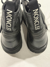 Load image into Gallery viewer, Moncler Black Metallic Pebbled Combat Boots
