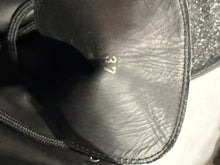 Load image into Gallery viewer, Moncler Black Metallic Pebbled Combat Boots
