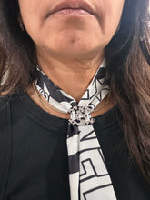 Load image into Gallery viewer, Chanel Crystal Black Enamel Scarf Ring
