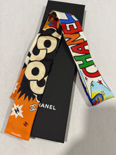 Load image into Gallery viewer, Chanel Comic Multicolor Twilly Silk Scarf
