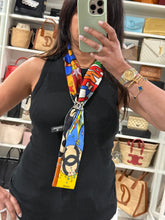 Load image into Gallery viewer, Chanel Comic Multicolor Twilly Silk Scarf

