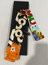 Load image into Gallery viewer, Chanel Comic Multicolor Twilly Silk Scarf
